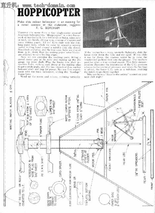 ֱC Hoppicopter Helicopter PlanswCģ͈D