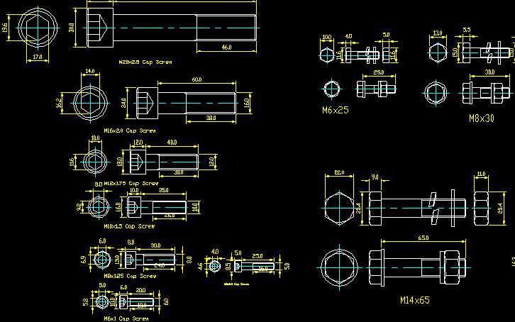 Bolt Nutһ2d CADD
