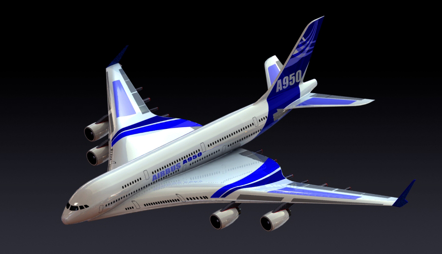 Airbus A950͙C(j)wC(j)3D(sh)ģD SolidworksO(sh)Ӌ