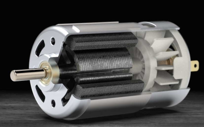 DC Motorֱ늄(dng)C(j)3Dģ͈D SolidworksO(sh)Ӌ(j) IGS STEP