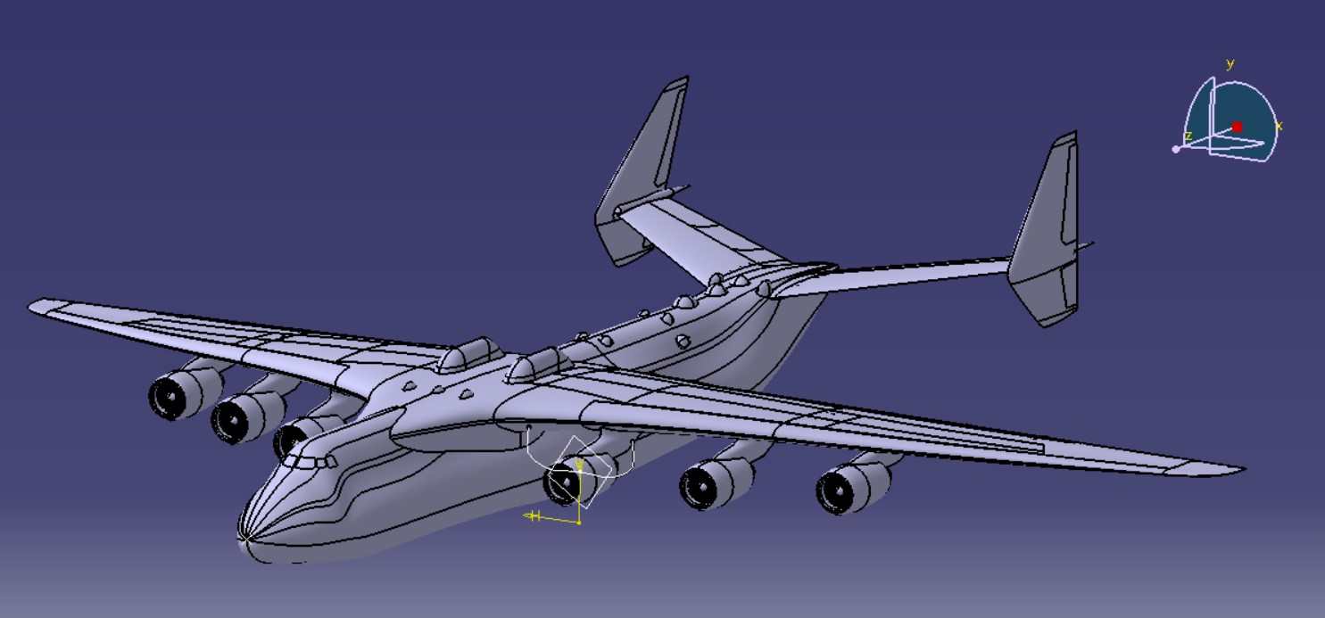 һ225 Antonov\ݔCwģ3DD CATIAOӋ