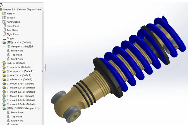Damperpģ3DD SolidworksO(sh)Ӌ(j)