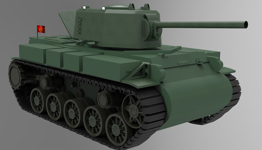 KV-1K(lin)̹̹˺ģ3DD SolidworksO(sh)Ӌ