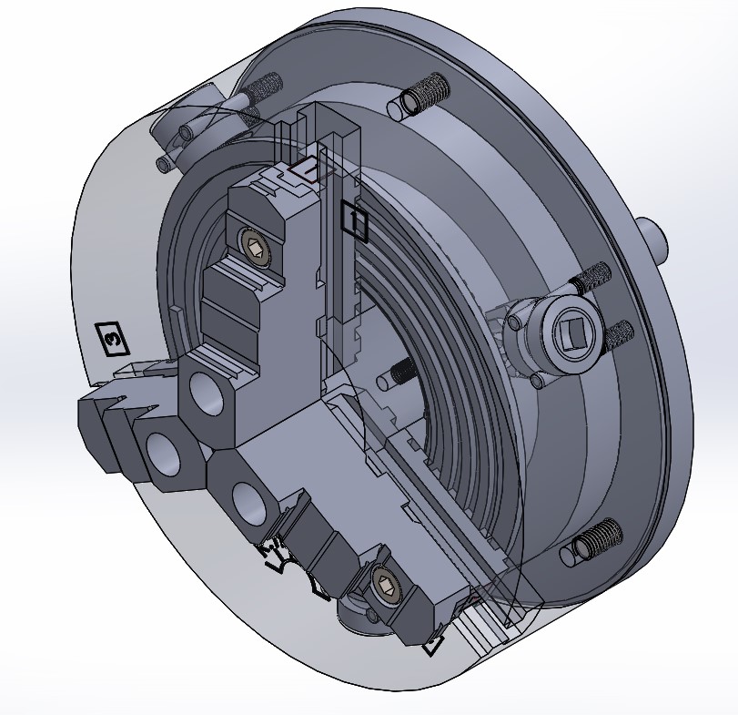 200mm܇צPģ3DD SolidworksO(sh)Ӌ(j)