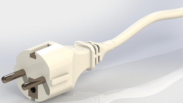 Schuko-Stecker^ģ3DD SolidworksO(sh)Ӌ(j) x_t ste