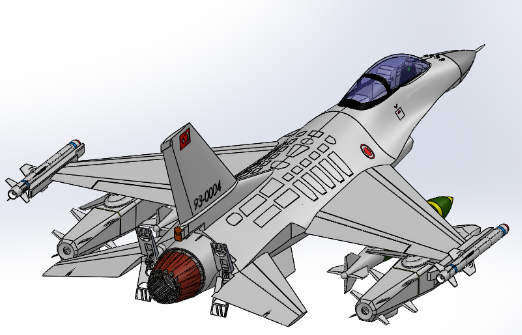F-16𶷙Cģ3DD SolidworksOӋ