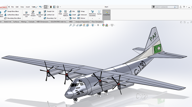 C-130\(yn)ݔC(j)ģ3DD SolidworksO(sh)Ӌ(j)