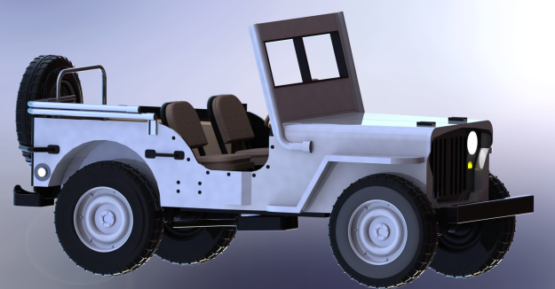 4x4߼܇ģ3DD SolidworksOӋ STEP