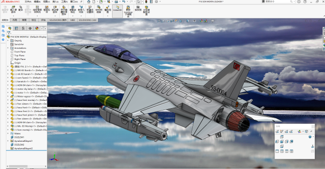 F-16𶷙Cģ solidworksOӋ