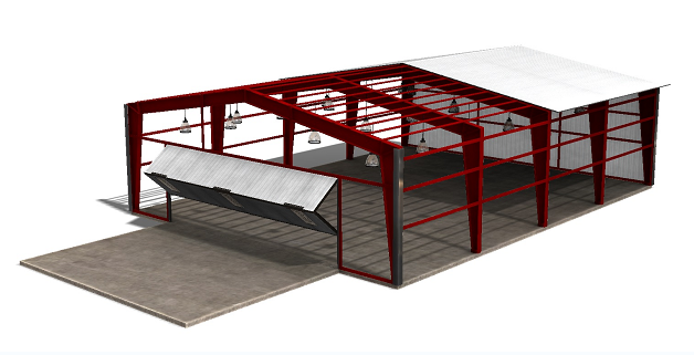 60x80 HangarwCC3D(sh)ģD SolidworksO(sh)Ӌ STEP