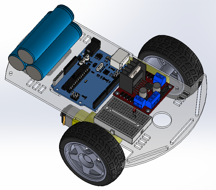Line followerС܇ģ3DD SolidworksO(sh)Ӌ(j) STEP