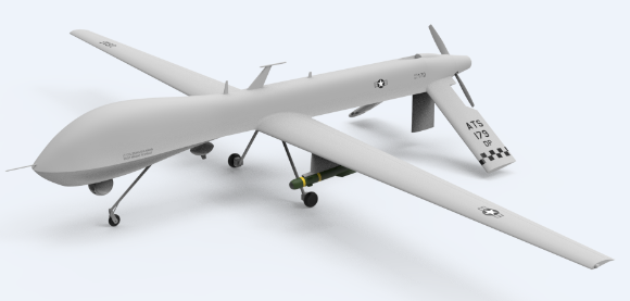 predator MQ - 1Bʳߟo˙Cģ3DD STEPʽ