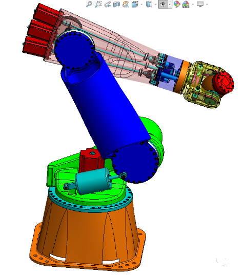 robot axis armC(j)еģ3DD SolidworksO(sh)Ӌ(j)