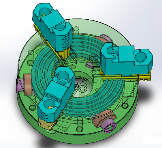 3 JAW CHUCK 3צPA߿ɽY3DD SolidworksOӋ