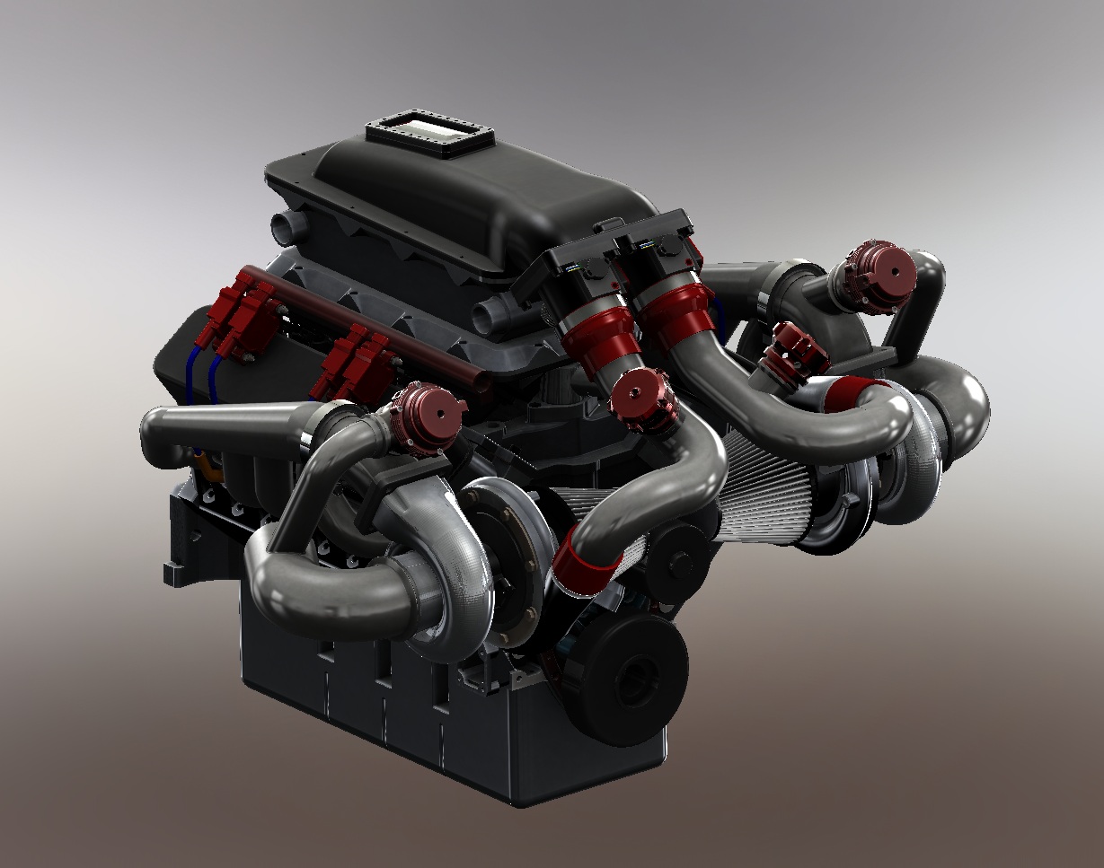 Twin Turbo Small Block Chevypu݆l(f)әC(j)ģ3DD x_tʽ