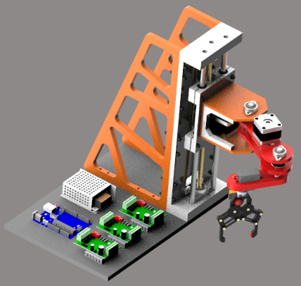 Scara Robotic ArmץȡCе3DģD SolidworksOӋ