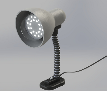 lampara desk lamp_3D(sh)ģD SolidworksO(sh)Ӌ