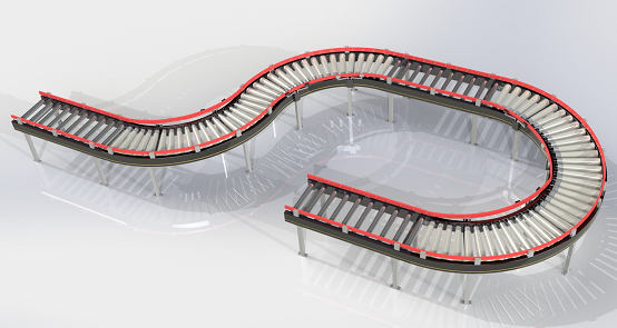 Roller Conveyor͝LͲݔ;3D(sh)ģD SolidworksO(sh)Ӌ(j) STEP