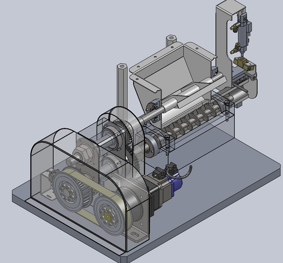 Horizontal Auger fillingˮƽC3DģD STEP IGSʽ