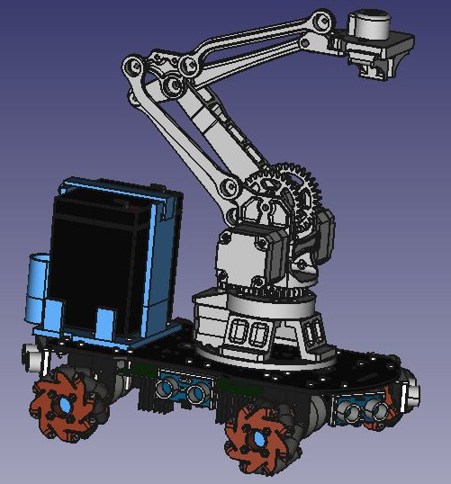 Mecanum gCode Car˼{ķ݆С܇3DģD STEPʽ