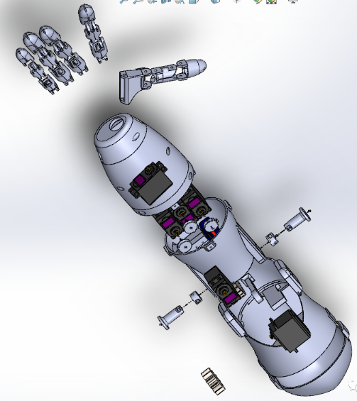 Bionic handֱըģ3DD SolidworksO(sh)Ӌ