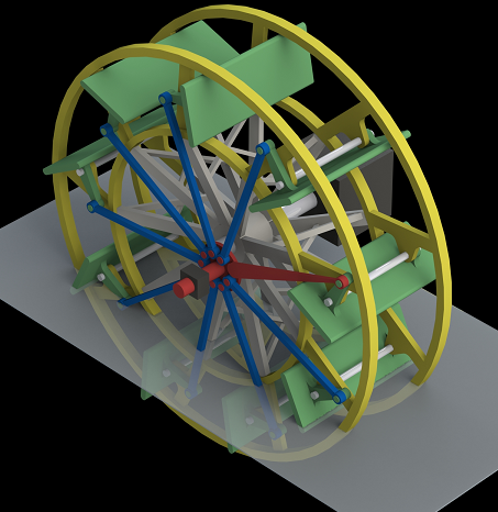 paddle-wheels݆3DģD SolidworksOӋ STEPʽ