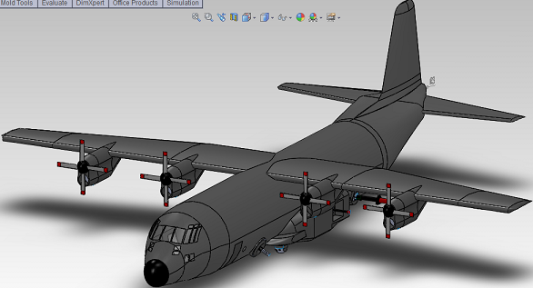 AC-130Cģ3DD SolidworksOӋ STEPʽ