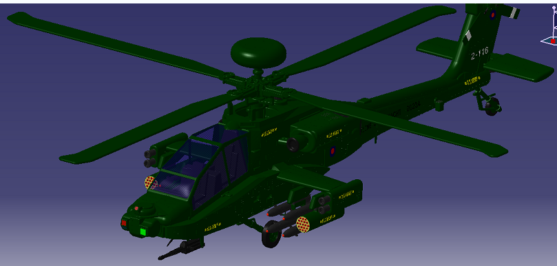 Boeing AH-64 ApacheֱCwC3DģD STPʽ