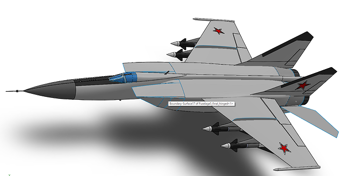 MiG-25 Foxbat׸-25(zhn)Cģ3DD SolidworksO(sh)Ӌ