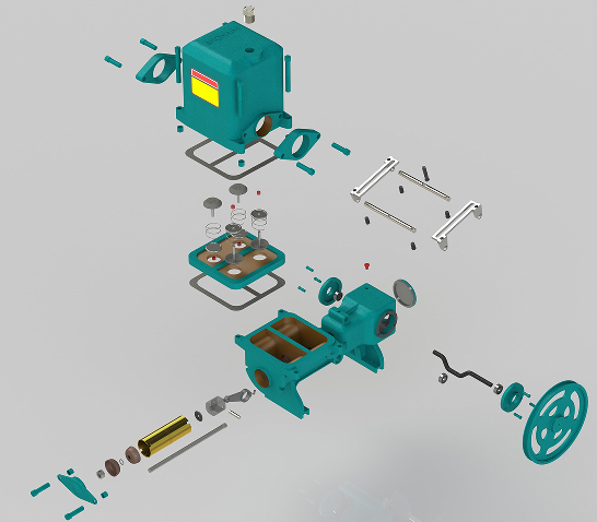 Reciprocating Pumpͱ3D(sh)ģD SolidworksO(sh)Ӌ