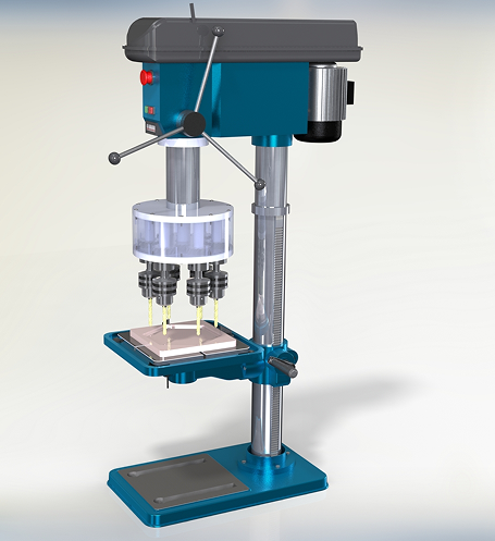 Multi spindle drillS@^@C3DģD SolidworksOӋ