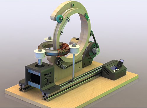 Toroid coil winding machineh(hun)ξȦ@C(j)3D(sh)ģD SolidworksO(sh)Ӌ(j) STEP