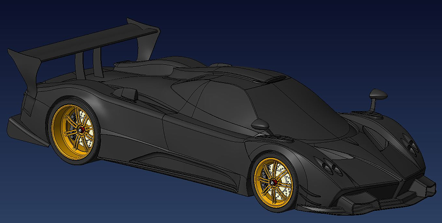 Pagani Zonda R Completo܇ģ3DD STPʽ