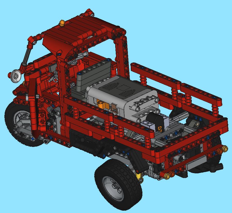 Lego Piaggio APEƴb݆܇(ch)ģ3DD SolidworksO(sh)Ӌ(j) STEPʽ