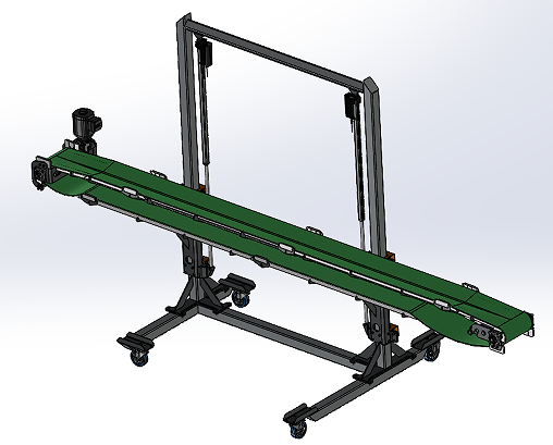 Transfer ConveyorC(j)(gu)Ă͎3D(sh)ģD Solidworks2021O(sh)Ӌ(j)