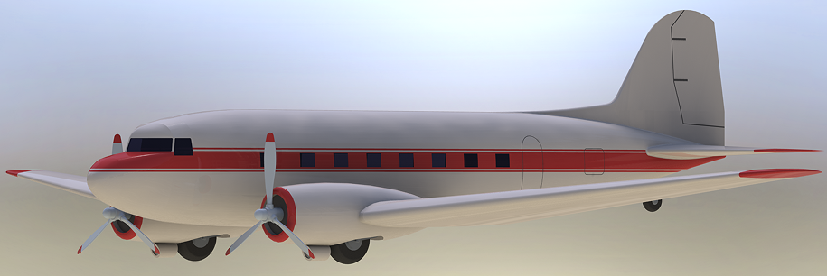Douglas DC-3̶ӿ͙Cģ3DD SolidworksOӋ STEP