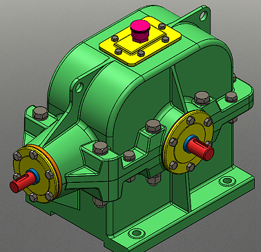 Speed Reducing Gear BoxμFX݆3DģD SolidworksOӋ STEP
