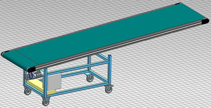 Belt conveyor 900x4000ʽݔ͙C3DģD STPʽ