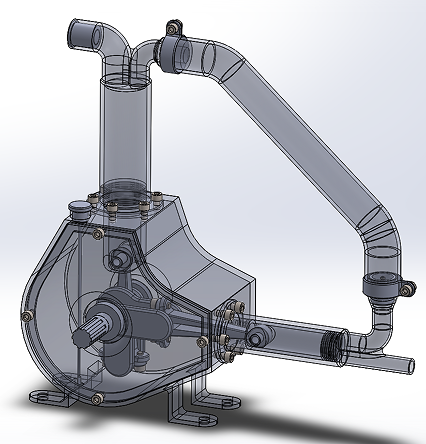 Double Piston PumppʾY(ji)(gu)3D(sh)ģD SolidworksO(sh)Ӌ(j)