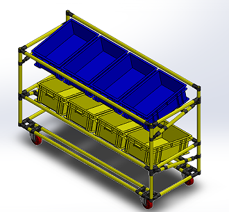 Trolley put plastic box܇3D(sh)ģD SolidworksO(sh)Ӌ(j)