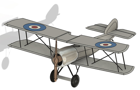 Sopwith Pupp𶷙Cģ3DD STEP STLʽ