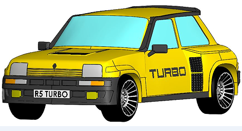 Renault 5 turbo - R5 turboI܇ģ3DD STEPʽ