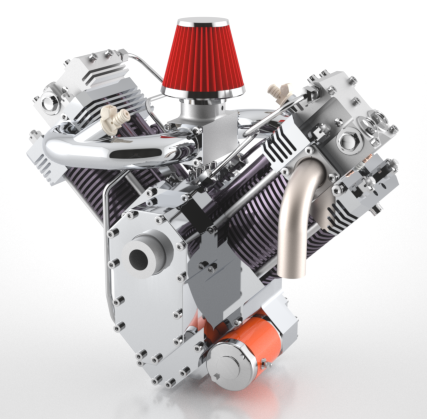 V-Twin VpװlәCģ3DD STEP IGSʽ