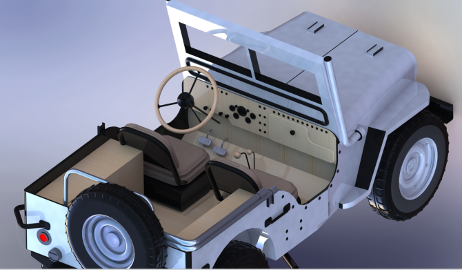 Askeri jeep-4x4߼܇ģ3DD SolidworksOӋ STEP