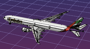 Boeing 777-300wC3DģD STEPʽ