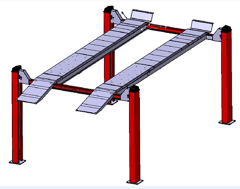 4 POST LIFTҺeC3DģD CATIAOӋ STPʽ