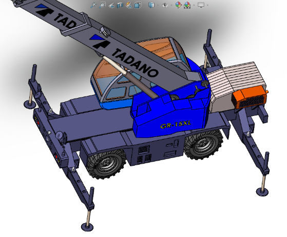 GR-15XL(Tadano)LؙCC3D(sh)ģD SolidworksO(sh)Ӌ