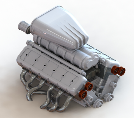 V12-Engine 12װl(f)(dng)C(j)ģ3DD SolidworksO(sh)Ӌ(j)