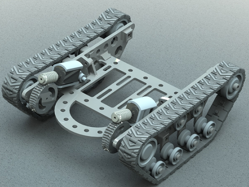 RC TankĎb܇(ch)ױP(pn)3D(sh)ģD SolidworksO(sh)Ӌ(j)