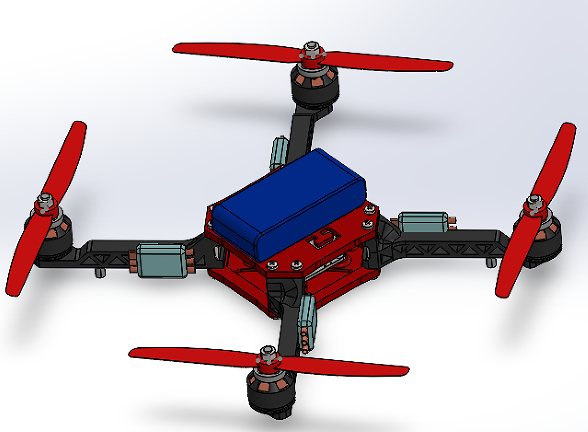 quadcopter-231Sw3DD SolidworksOӋ ̈D
